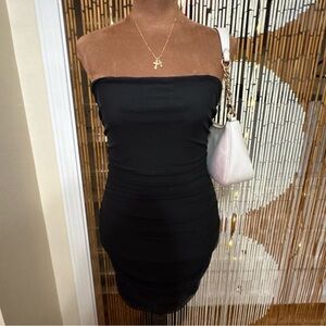 Forever 21 Black Strapless Dress